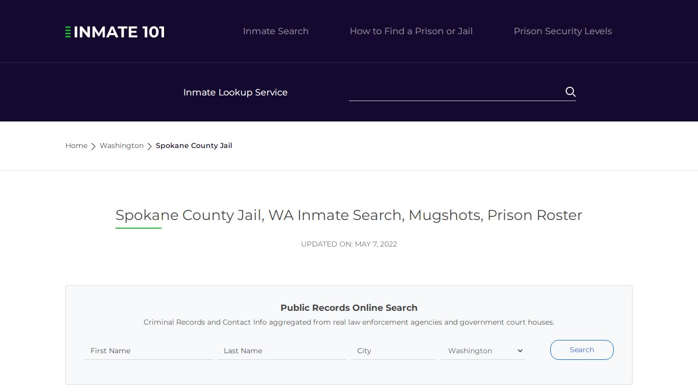 Spokane County Jail, WA Inmate Search, Mugshots, Prison Roster